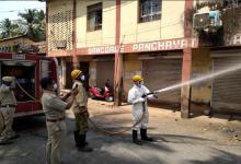 Sanitization carried out at Sancoale Village Mormugao Taluka by the District Administration South Goa.